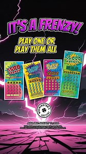 There’s a buzz of winning in the air! Which Frenzy game will you play first? Learn how to play at walottery.com/Scratch/Explorer.aspx | Washington's Lottery