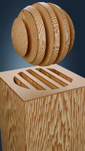The Impossible 3D Wooden Perfect Fit That Makes No Sense 🤯 (Рекомендуется) #perfectfit #loop