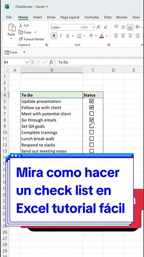 Cómo hacer un check list en Excel: Tutorial fácil y útil