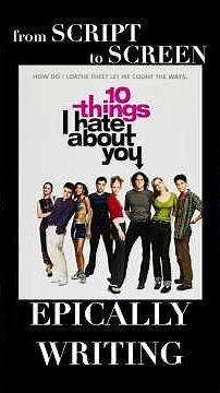 Script to Screen Excerpt: 10 Things I Hate About You (1999) Kat Crashes Joey's Car