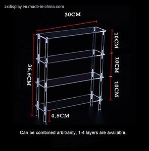 [Hot Item] Clear 1-4 Layer Jewelry Perfume Exhibition Rack Acrylic Model Display Stand