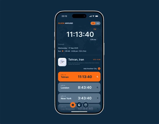 Clock Around – Mobile App Prototype