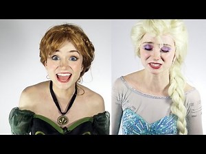 Anna and Elsa in Real Life Sing "First Time in Forever" Song from FROZEN