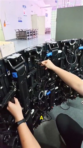 Incredible LED Display Setup in 16 Seconds. #LEDDisplay #Innovation #TechSavvy #VisualArt #EventTech | Doraya Jennings