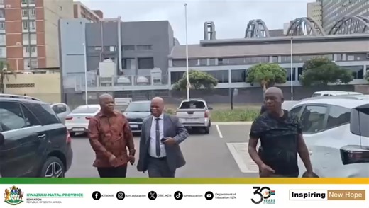 Oversight and Monitoring of School Functionality WATCH | The Head of Department for the KwaZulu-Natal Department of Education, Mr Nkosinathi Ngcobo, has arrived at the Maritime School of Excellence under the uMlazi District to conduct an oversight and school functionality monitoring visit. Mr Ngcobo was formally welcomed by the uMlazi District Director, Ms. Busi Mahlambi, the Head of Communications and Publications, Mr Muzi Mahlambi, Curriculum Branch Coordinator, Mr Sandile Mkhize, and the Inte