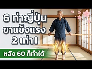 6 ท่าบริหารจากญี่ปุ่น เพิ่มพลังขา 2 เท่า หลังวัย 60