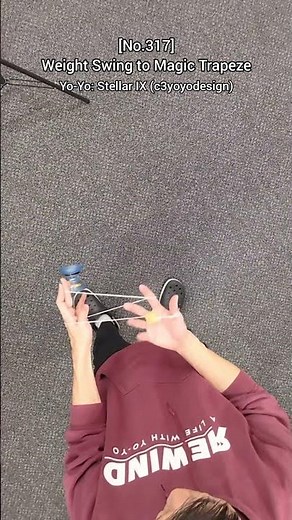 [No.317]🪀Today's Yo-Yo Trick & Tutorial: Weight Swing to Magic Trapeze #yoyo #yoyotricks #ヨーヨー