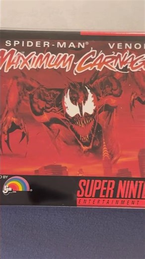 Maximum Carnage! SNES! 1994! #spiderman #venom #carnage #maximumcarnage #SNES #nintendo #marvel