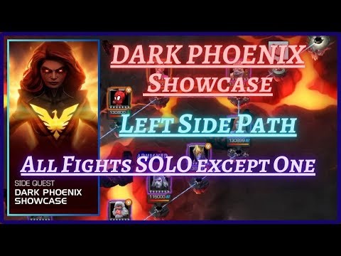 DARK PHOENIX Showcase | Left Side Path | All Fights SOLO except One | MCOC |