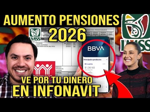 IMSS Pension Confirms Increase in February 🤑 New Guaranteed Minimum Pension 💰 INFONAVIT Will Retu...