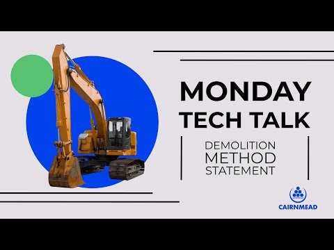 MONDAY TECH TALK - DEMOLITION STATEMENT