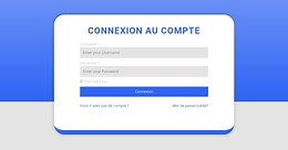 Formulaire de connexion avec forme - Modèle de site Web par Nicepage