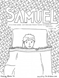 "Samuel Hears God's Calling" Coloring Page - Ministry To Children
