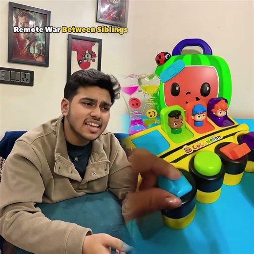 Remote War Between Siblings 🤣 #funny #shorts