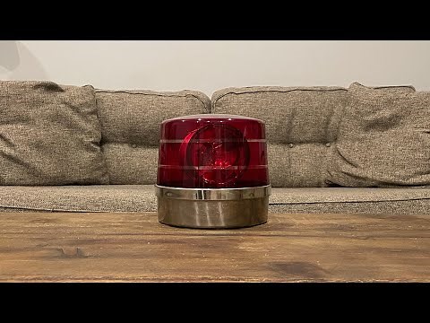 Unity RV-26 Beacon with Spitfire Dome, MSP (michigan state police bubblegum bubble rotating light)