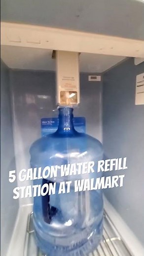 Self water refill at Walmart. #waterrefillingstation #walmart