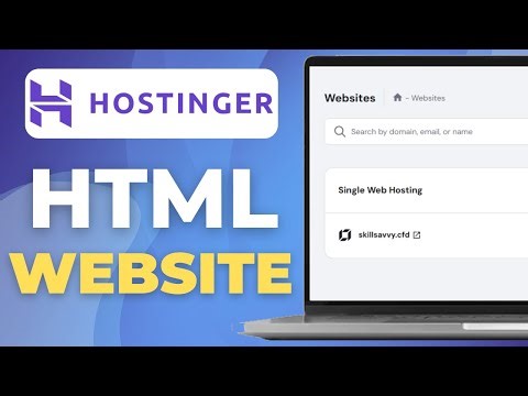 How To Put Your HTML Website Online In Minutes! (Hostinger 2025 Guide)