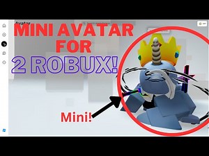 How to make a mini avatar for 2 Robux on Roblox *New* (2023)
