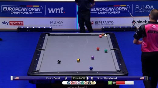 161K views · 1.7K reactions |  Skyler Woodward cleans up and we're going hill-hill! 朗 One rack shootout between Team USA for a final eight spot in Fulda! #EuropeanOpenPool  | Matchroom Pool | Facebook