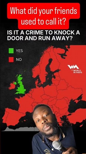 Why Knocking on a Door and Running Away Could Be Illegal in the UK #UKLaw #EuropeMap #kidsgames