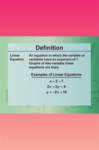 WHAT IS A LINEAR EQUATION ? shorts video successmind #education #motivation #linearequations