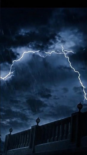 heavy Rain & Thunderstorm at Night 🌧️⚡ ASMR Sounds for Deep Sleep #rainsoundsforsleeping