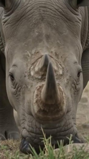 🦏 Mighty Rhino in the Wild 😱 | Incredible Wildlife Moments #Shorts