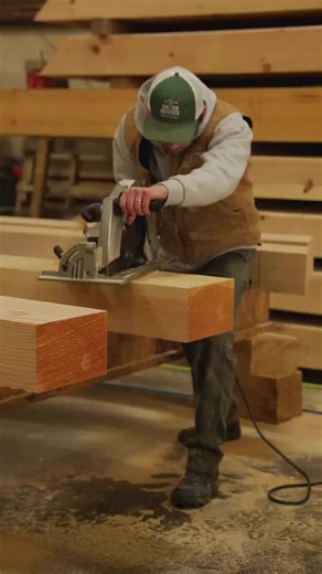 Cutting and refining douglas fir rafter birds mouths for an upcoming build.