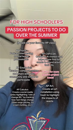 Engaging Summer Passion Projects for AP Students