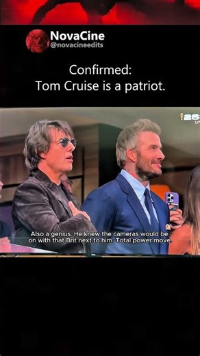 Tom Cruise and David Beckham at the USA World Cup Match