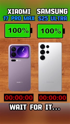 1K views · 4K reactions | Xiaomi 17 Pro Max VS Samsung Galaxy S25 Ultra Battery Test Comparison | Sam Khan | Facebook
