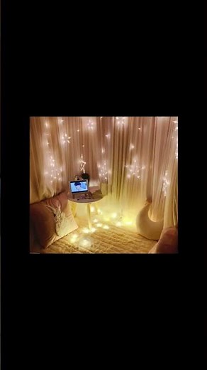 How to Transform Your Room with LED Star Curtain Lights ✨ | Aesthetic Home Decor Ideas