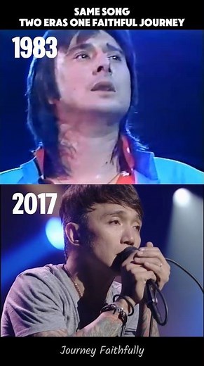 1983vs2017: two era one faithful Journey #journey #faithfully #nostalgia #steveperry #80smusic