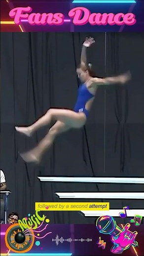 Shocking Dive Fail, A Painful Springboard Crash #remix #vibes #dance #diving #mashup