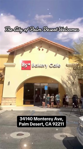 Something sweet just opened in Palm Desert! Welcome, 85°C Bakery Café! We’re thrilled to have you in our growing community of amazing local businesses. Come visit and help us give them a true Palm Desert welcome! #ShopLocalPD #PalmDesertEats #PalmDesert | City of Palm Desert