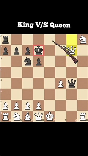 Chess in King vs queen 👑 #chess
