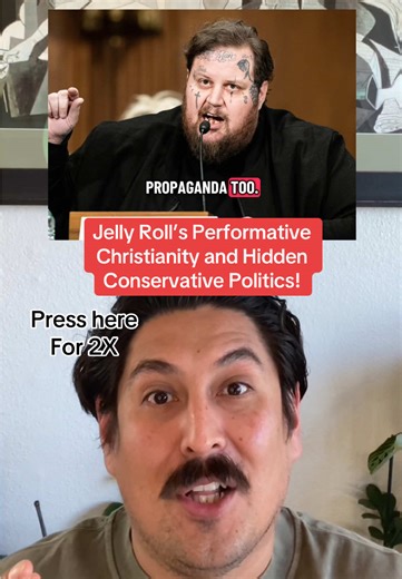 Jelly Roll faced criticism after the Grammys for praising Jesus in his acceptance speech while declining to comment on recent Immigration and Customs Enforcement (ICE) violence, a contrast many critics called hypocritical. During Grammy weekend, Jelly Roll openly credited his Christian faith for changing his life and said “Jesus is for everybody,” yet avoided taking a stance when asked about aggressive immigration enforcement and deaths tied to ICE operations. Critics argue that Christianity exp