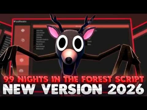 ⛺BEST 99 Nights in the Forest Script 2026 | Auto Farm Diamonds + Kill Aura + ESP | Script Menu PC 🛡️