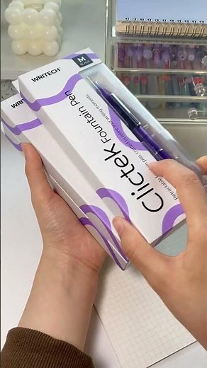 Clickable pen or capped pen?💜| Writech Retractable Fountain Pen