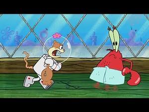SpongeBob SquarePants: Sandy beats up Mr. Krabs