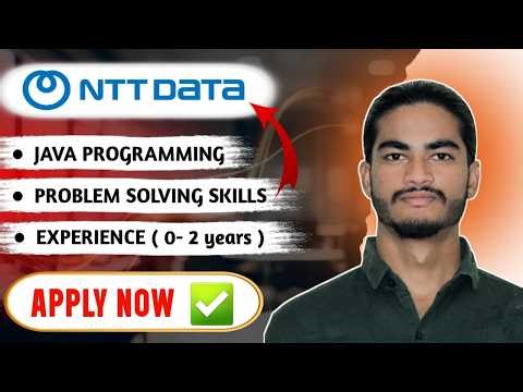 NTT DATA Hiring 2026 🔥 Java Developer Freshers | Bangalore Jobs | Programming Role | Apply Now