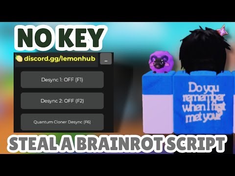 Steal a Brainrot Script *NO KEY* - Anti Hit, Invisible, Esp & More!