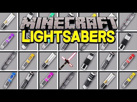 Minecraft LIGHTSABERS MOD! | CUSTOM STAR WARS LIGHTSABERS, FORCE POWERS, & MORE! | Modded Mini-Game