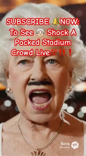Grandma Walks On Stage & Shocks The Whole Stadium Crowd Live #shorts #viral