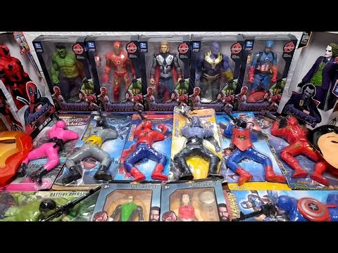 assemble superhero thanos captain america ironman batman superman wonder woman toys unboxing video