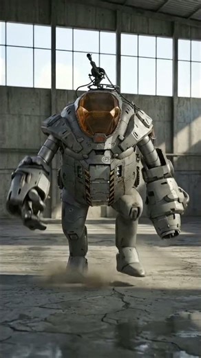 “Giant Robot Walk: Unstoppable Mechanical Power” #futuretechnology #transformers