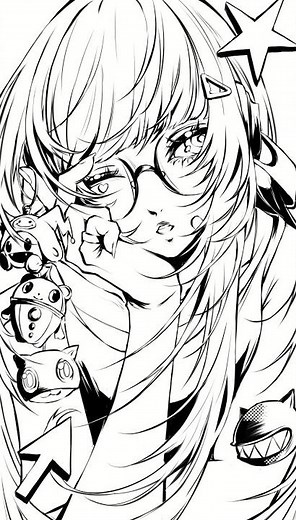 futaba sakura linework speedpaint 💚