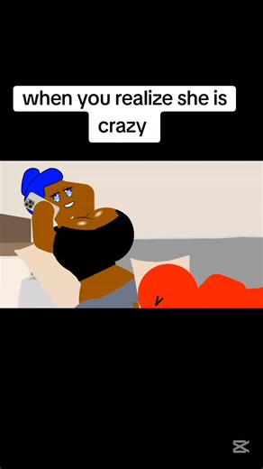 when you realize she is crazy #animation #girlfriend #wtf