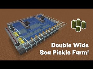 How to Build a Double Wide Sea Pickle Farm (1.19+) | Minecraft Redstone Tutorial