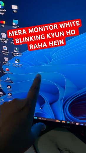 How to solve monitor white blinking problem 🤬#monitor #problem #technews ‪@Acer‬ #computer #software